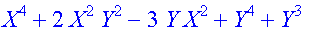 X^4+2*X^2*Y^2-3*Y*X^2+Y^4+Y^3