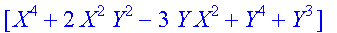 [X^4+2*X^2*Y^2-3*Y*X^2+Y^4+Y^3]