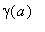 gamma(a)