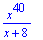 x^40/(x+8)