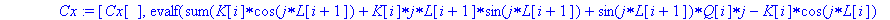 FOURIER := proc (Xi, Eta, n) local L, K, Q, j; global N, X0, Y0, Cx, Sx, Cy, Sy; description 