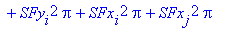 W12 := Pi*(SGy[i]^2+SGx[j]^2+CGy[i]^2+CGx[j]^2+CGx[i]^2+SGx[i]^2+CGy[j]^2+SGy[j]^2)*K^2+CFx[i]^2*Pi+CFx[j]^2*Pi+CFy[i]^2*Pi+CFy[j]^2*Pi+SFy[j]^2*Pi+SFy[i]^2*Pi+SFx[i]^2*Pi+SFx[j]^2*Pi
