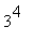 3^4