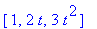 [1, 2*t, 3*t^2]