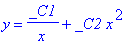y = _C1/x+_C2*x^2
