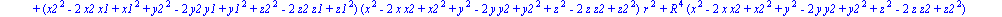 1/4*(x2^2-2*x2*x1+x1^2+y2^2-2*y2*y1+y1^2+z2^2-2*z2*z1+z1^2)*(2*(x2^2-2*x2*x1+x1^2+y2^2-2*y2*y1+y1^2+z2^2-2*z2*z1+z1^2)*r-2*((x2^2-2*x2*x1+x1^2+y2^2-2*y2*y1+y1^2+z2^2-2*z2*z1+z1^2)*(x^2-2*x*x2+x2^2+y^2...