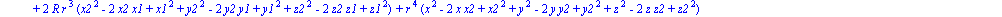 1/4*(x2^2-2*x2*x1+x1^2+y2^2-2*y2*y1+y1^2+z2^2-2*z2*z1+z1^2)*(2*(x2^2-2*x2*x1+x1^2+y2^2-2*y2*y1+y1^2+z2^2-2*z2*z1+z1^2)*r-2*((x2^2-2*x2*x1+x1^2+y2^2-2*y2*y1+y1^2+z2^2-2*z2*z1+z1^2)*(x^2-2*x*x2+x2^2+y^2...