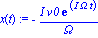x(t) := -I*v0*exp(I*Omega*t)/Omega