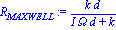 R[MAXWELL] := k*d/(I*Omega*d+k)