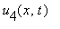 u[4](x,t)