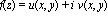 f(z) = u(x, y)+i*v(x, y)