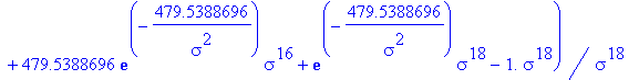 K := 1+1.*(.3417644210e24*exp(-1708.480345/sigma^2)+.1800360068e22*exp(-1708.480345/sigma^2)*sigma^2+.8430228993e19*exp(-1708.480345/sigma^2)*sigma^4+.3454040495e17*exp(-1708.480345/sigma^2)*sigma^6+.1...