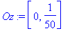 Oz := [0, 1/50]