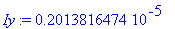 Iy := .2013816474e-5