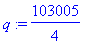q := 103005/4