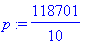 p := 118701/10