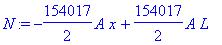 N := -154017/2*A*x+154017/2*A*L