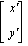 MATRIX([[`x'`], [`y'`]])