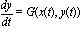 dy/dt = G(x(t), y(t))