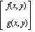 matrix([[f(x, y)], [g(x, y)]])