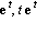 exp(t), t*exp(t)