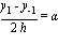 (y[1]-y[-1])/(2*h) = alpha