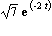 sqrt(7)*exp(-2*t)