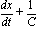 dx/dt+1/C