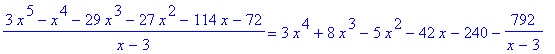 (3*x^5-x^4-29*x^3-27*x^2-114*x-72)/(x-3) = 3*x^4+8*...