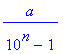 a/(10^n-1)