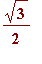 sqrt(3)/2