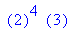 ``(2)^4*``(3)