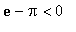 exp(1)-Pi < 0