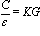 C/epsilon = KG