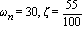 omega[n] = 30, zeta = 55/100