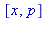 [x, p]