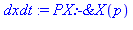 PX:-`&X`(p)