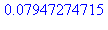 0.7947274715e-1