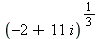 (-2+11*i)^(1/3)