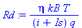 eta*kB*T/((i+Is)*q)