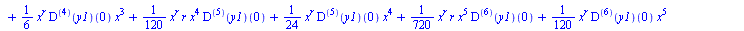 `+`(`*`(`+`(x, 2), `*`(`^`(x, 2), `*`(`+`(`*`(`/`(1, 120), `*`(`^`(x, r), `*`(((`@@`(D, 7))(y1))(0), `*`(`^`(x, 5))))), `*`(`/`(1, 24), `*`(`^`(x, r), `*`(((`@@`(D, 6))(y1))(0), `*`(`^`(x, 4))))), `*`...