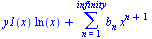 `+`(`*`(y1(x), `*`(ln(x))), sum(`*`(b[n], `*`(`^`(x, `+`(n, 1)))), n = 1 .. infinity))