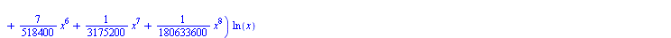 `+`(`*`(`^`(x, 2), `*`(`+`(`-`(2), `-`(`*`(3, `*`(x))), `-`(`*`(`/`(8, 9), `*`(`^`(x, 2)))), `-`(`*`(`/`(95, 864), `*`(`^`(x, 3)))), `-`(`*`(`/`(107, 14400), `*`(`^`(x, 4)))), `-`(`*`(`/`(91, 288000),...
