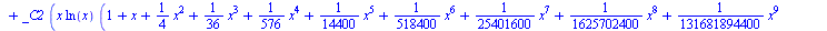 y(x) = `+`(`*`(_C1, `*`(x, `*`(series(`+`(1, x, `*`(`/`(1, 4), `*`(`^`(x, 2))), `*`(`/`(1, 36), `*`(`^`(x, 3))), `*`(`/`(1, 576), `*`(`^`(x, 4))), `*`(`/`(1, 14400), `*`(`^`(x, 5))), `*`(`/`(1, 518400...