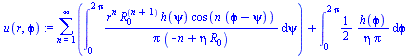`+`(sum(int(`/`(`*`(`^`(r, n), `*`(`^`(R[0], `+`(n, 1)), `*`(h(psi), `*`(cos(`*`(n, `*`(`+`(`ϕ`, `-`(psi))))))))), `*`(Pi, `*`(`+`(`-`(n), `*`(eta, `*`(R[0])))))), psi = 0 .. `+`(`*`(2, `*`(Pi)...