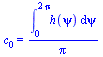 c[0] = `/`(`*`(int(h(psi), psi = 0 .. `+`(`*`(2, `*`(Pi))))), `*`(Pi))