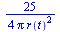`+`(`/`(`*`(`/`(25, 4)), `*`(Pi, `*`(`^`(r(t), 2)))))