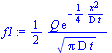 `+`(`/`(`*`(`/`(1, 2), `*`(Q, `*`(exp(`+`(`-`(`/`(`*`(`/`(1, 4), `*`(`^`(x, 2))), `*`(D, `*`(t))))))))), `*`(`^`(`*`(Pi, `*`(D, `*`(t))), `/`(1, 2)))))