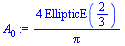 `+`(`/`(`*`(4, `*`(EllipticE(`/`(2, 3)))), `*`(Pi)))