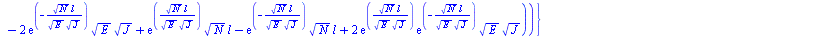 {Va = `+`(`-`(`/`(`*`(`/`(1, 6), `*`(q, `*`(`+`(`-`(`*`(6, `*`(exp(`+`(`-`(`/`(`*`(`^`(N, `/`(1, 2)), `*`(l)), `*`(`^`(E, `/`(1, 2)), `*`(`^`(J, `/`(1, 2)))))))), `*`(`^`(N, `/`(1, 2)), `*`(l, `*`(E, ...